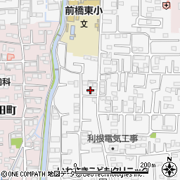 群馬県前橋市箱田町1403-3周辺の地図