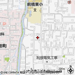 群馬県前橋市箱田町1403周辺の地図