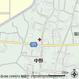 長野県上田市中野657-1周辺の地図