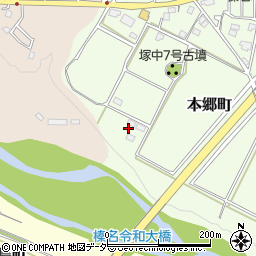 群馬県高崎市本郷町515-6周辺の地図