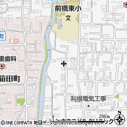 群馬県前橋市箱田町1417-6周辺の地図