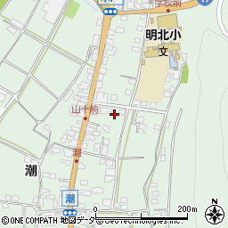 長野県安曇野市明科東川手潮760周辺の地図
