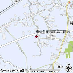 茨城県笠間市稲田1971周辺の地図