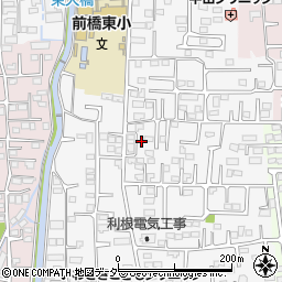 群馬県前橋市箱田町1090周辺の地図