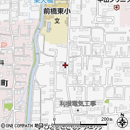 群馬県前橋市箱田町1422-7周辺の地図