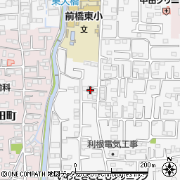 群馬県前橋市箱田町1422-6周辺の地図
