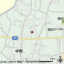 長野県上田市中野641周辺の地図