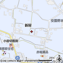 長野県安曇野市穂高有明新屋1357周辺の地図