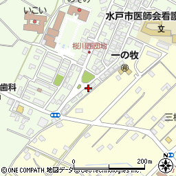 茨城県水戸市河和田町56-2周辺の地図