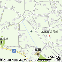 群馬県高崎市本郷町周辺の地図