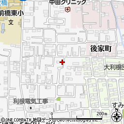 群馬県前橋市箱田町1101周辺の地図