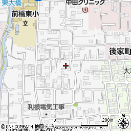 群馬県前橋市箱田町1096周辺の地図