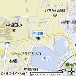 中塩田周辺の地図