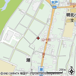 長野県安曇野市明科東川手潮87周辺の地図