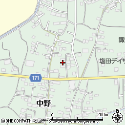 長野県上田市中野647周辺の地図