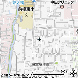 群馬県前橋市箱田町1091周辺の地図