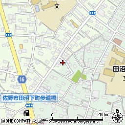 田沼町役場　田沼地区公民館周辺の地図