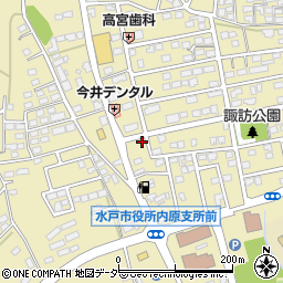 茨城県水戸市内原町1592-3周辺の地図