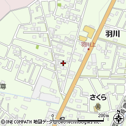 栃木県小山市羽川302周辺の地図