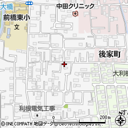 群馬県前橋市箱田町1098-1周辺の地図