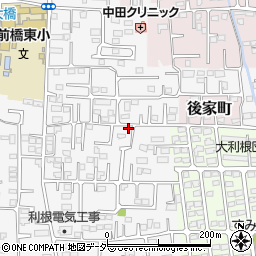 群馬県前橋市箱田町1098周辺の地図