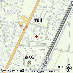 栃木県小山市羽川559周辺の地図