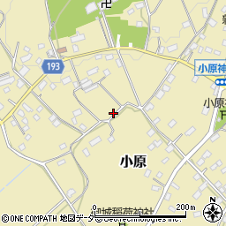 茨城県笠間市小原周辺の地図