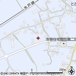 茨城県笠間市稲田1966周辺の地図