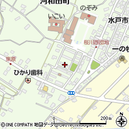 茨城県水戸市河和田町133周辺の地図