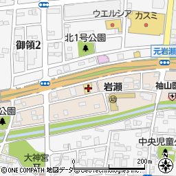 茨城トヨタ自動車岩瀬店周辺の地図