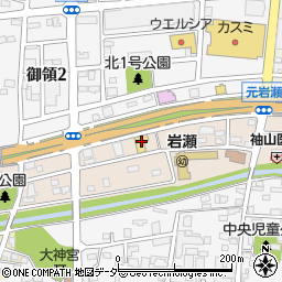 茨城トヨタ自動車　岩瀬店周辺の地図