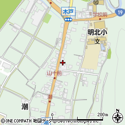 長野県安曇野市明科東川手潮777周辺の地図