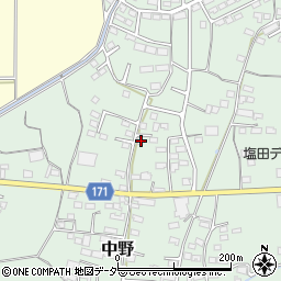 長野県上田市中野684-13周辺の地図