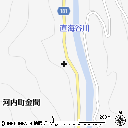 石川県白山市河内町金間乙周辺の地図