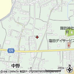 長野県上田市中野637周辺の地図