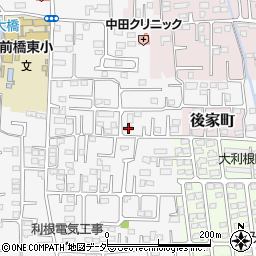 群馬県前橋市箱田町1074-2周辺の地図
