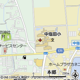 市立中塩田小学校周辺の地図