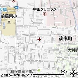 群馬県前橋市箱田町1076周辺の地図