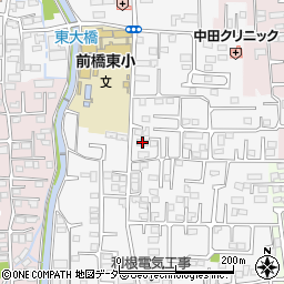 群馬県前橋市箱田町1087周辺の地図