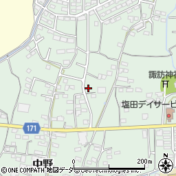 長野県上田市中野692周辺の地図