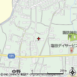 長野県上田市中野692-5周辺の地図