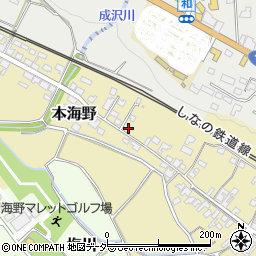 長野県東御市本海野186周辺の地図