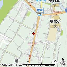 長野県安曇野市明科東川手潮388周辺の地図