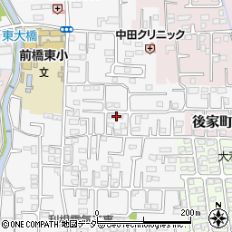 群馬県前橋市箱田町1078周辺の地図