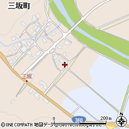 石川県白山市三坂町チ92周辺の地図