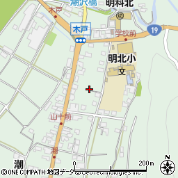長野県安曇野市明科東川手潮842周辺の地図