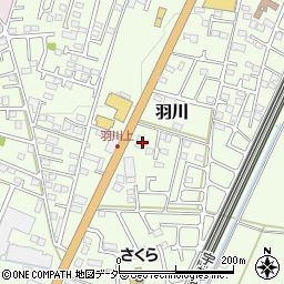 栃木県小山市羽川551周辺の地図