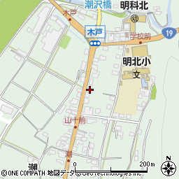 長野県安曇野市明科東川手潮778周辺の地図