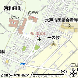 茨城県水戸市河和田町119-19周辺の地図