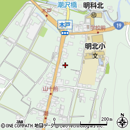 長野県安曇野市明科東川手潮845周辺の地図